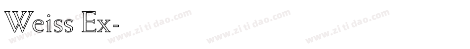 Weiss Ex字体转换
